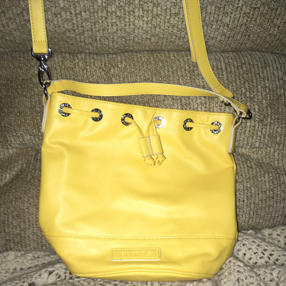 Vera Bradley yellow bucket purse